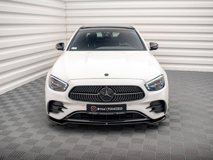 Mercedes E AMG Line W213 Facelift Front Splitter V.1 - Maxton Design
