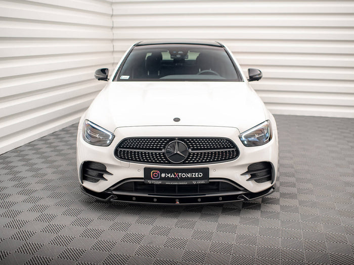 Mercedes E AMG Line W213 Facelift Front Splitter V.2 - Maxton Design