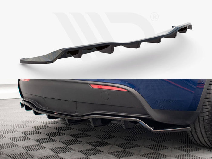 Tesla Model Y Central Rear Splitter - Maxton Design
