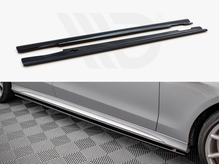 Mercedes E63 AMG / AMG-Line Sedan W212 Facelift Side Skirts Diffusers - Maxton Design