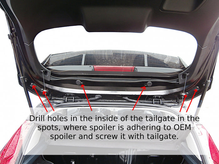 Ford Fiesta MK7 Roof Spoiler - Maxton Design