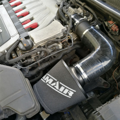 VW Golf mk5 R32 3.2 V6 Red Performance Cone Air Filter Intake Kit - RAMAIR