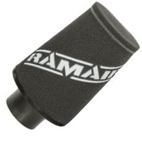 Ramair SmallFoam Filter Aluminium Base 80mm OD Black