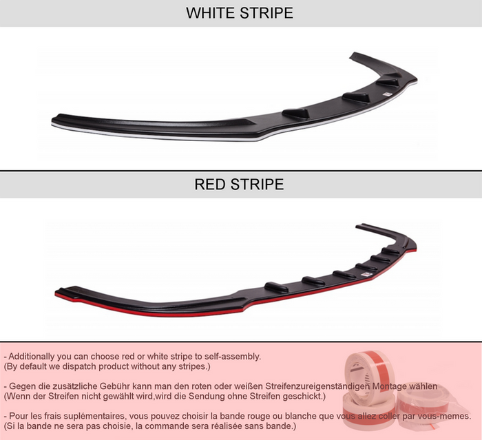 Audi A7 S-line (Facelift) (Without Vertical Bars) (2014-2018) Central Rear Splitter - Maxton Design