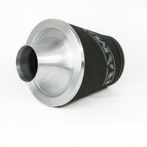 Ramair Medium Foam Filter Aluminium Base 70mm OD Silver with Silicone Coupler