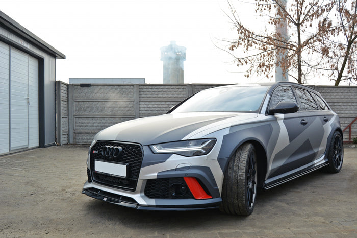 Audi RS6 C7 (2013-UP) Front Splitter V.2 - Maxton Design