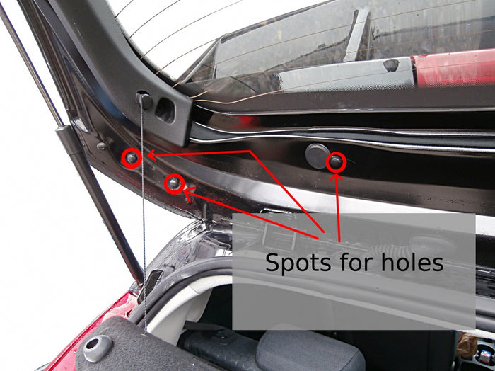 Ford Fiesta MK7 Roof Spoiler - Maxton Design