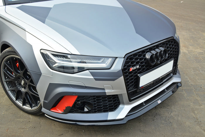 Audi RS6 C7 (2013-UP) Front Splitter V.2 - Maxton Design