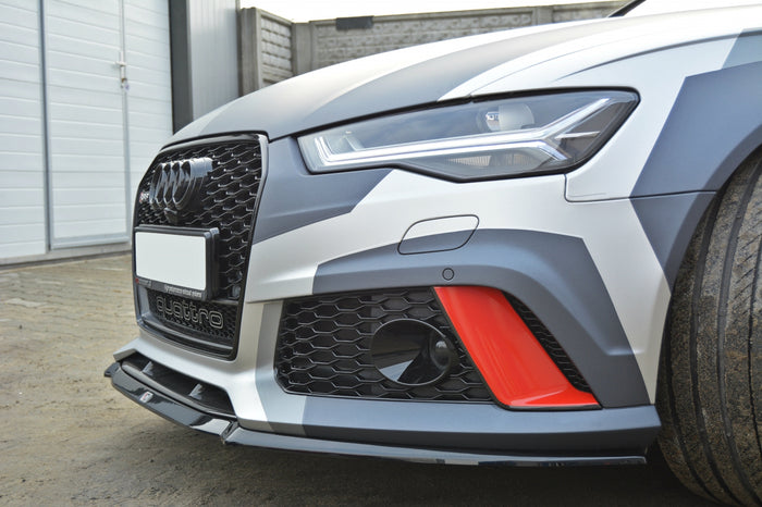 Audi RS6 C7 (2013-UP) Front Splitter V.2 - Maxton Design