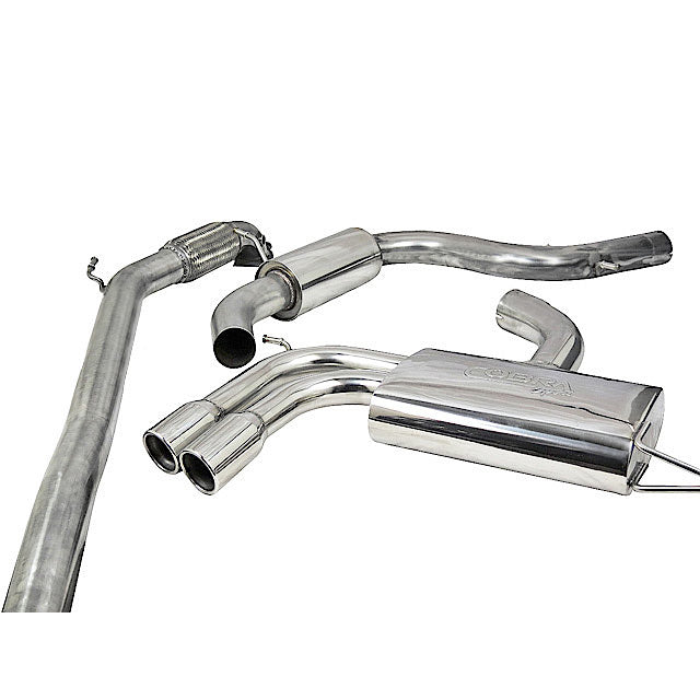 Audi A3 (8P) 2.0 TFSI 2WD (3 Door) Turbo Back Performance Exhaust - Cobra Sport
