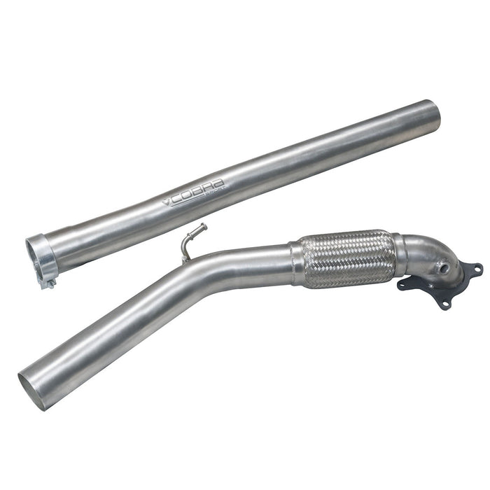 Audi A3 (8P) 2.0 TFSI 2WD (3 & 5 Door) Front Pipe Sports Cat / De-Cat Performance Exhaust - Cobra Sport
