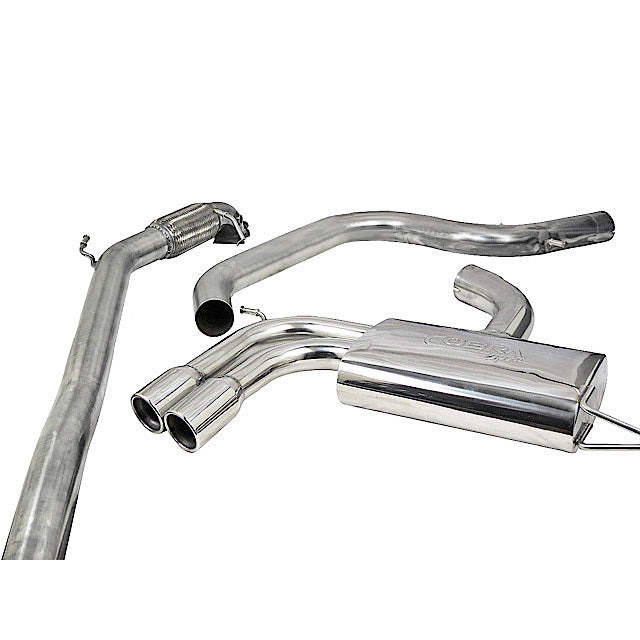 Audi A3 (8P) 2.0 TFSI 2WD (3 Door) Turbo Back Performance Exhaust - Cobra Sport