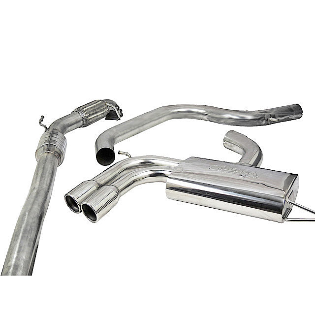 Audi A3 (8P) 2.0 TFSI 2WD (3 Door) Turbo Back Performance Exhaust - Cobra Sport