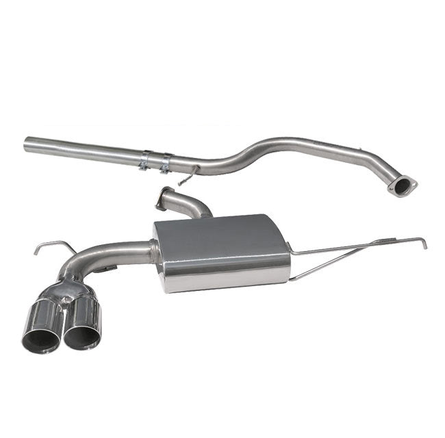 Audi A3 (8P) 2.0 TDI 140PS (2WD) (3 Door) Twin Tip Cat Back Performance Exhaust - Cobra Sport