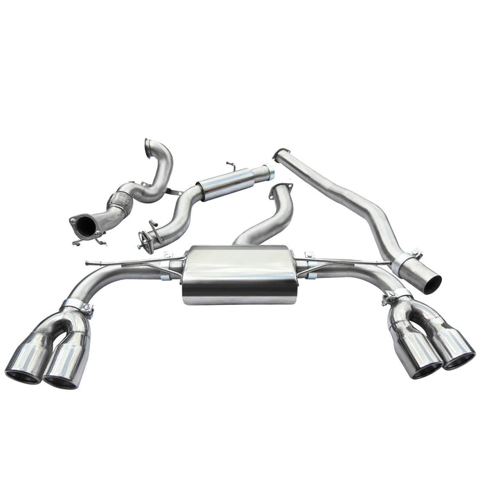 Audi S3 (8V) Saloon (Non-Valved) (13-18) Turbo Back Performance Exhaust - Cobra Sport