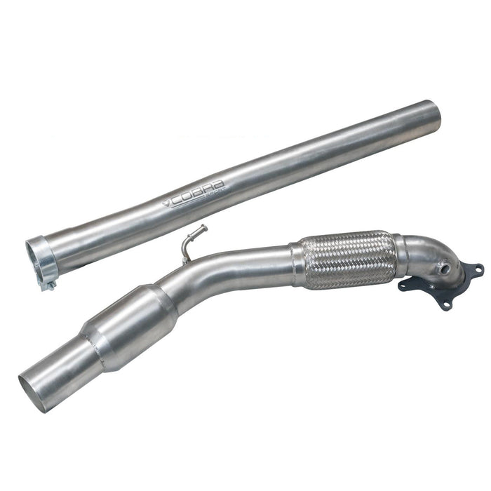 Audi TT (Mk2) 1.8/2.0 TFSI (2WD) (2007-11) Front Downpipe Sports Cat / De-Cat Performance Exhaust - Cobra Sport