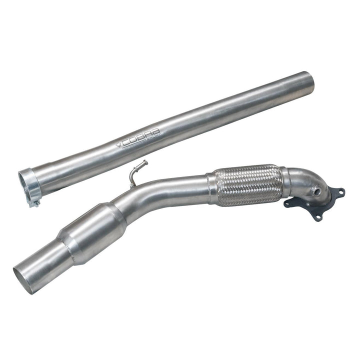 Audi TT (Mk2) 1.8/2.0 TFSI (2WD) 2011-14 Front Downpipe Sports Cat / De-Cat Performance Exhaust - Cobra Sport