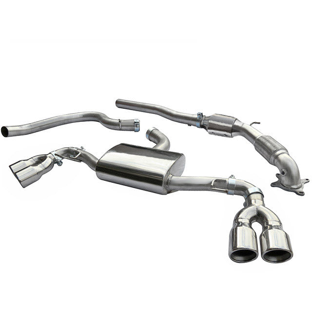Audi TT (Mk2) 1.8/2.0 TFSI (2WD) (2007-11) Turbo Back Performance Exhaust - Cobra Sport