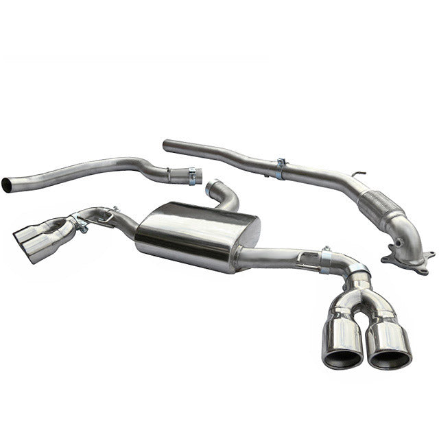 Audi TT (Mk2) 1.8/2.0 TFSI (2WD) (2007-11) Turbo Back Performance Exhaust - Cobra Sport