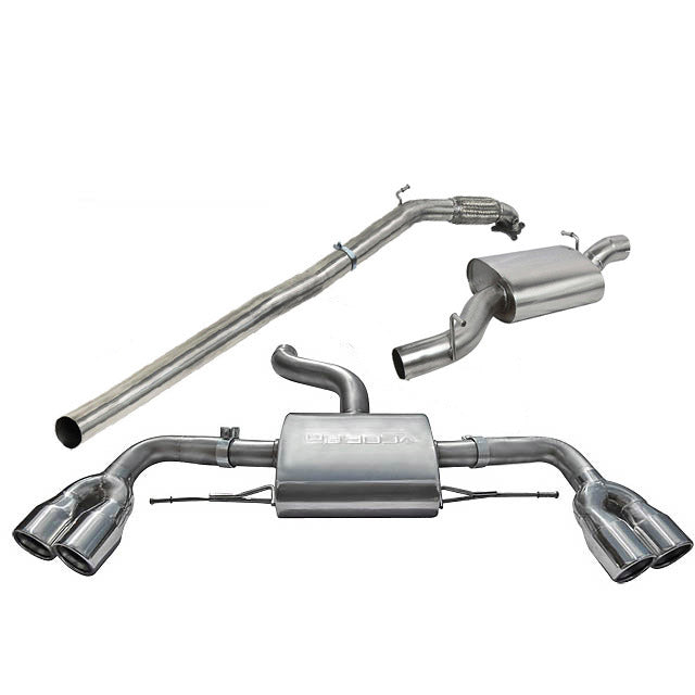 Audi TTS (Mk2) Quattro Turbo Back Performance Exhaust - Cobra Sport