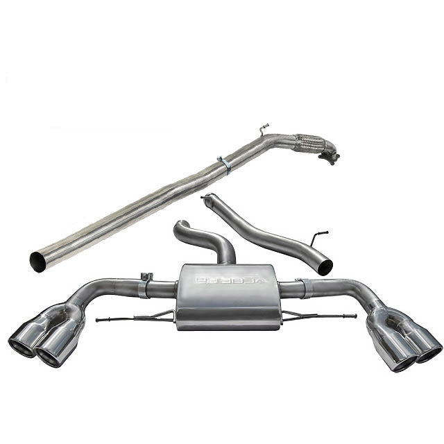Audi TTS (Mk2) Quattro Turbo Back Performance Exhaust - Cobra Sport