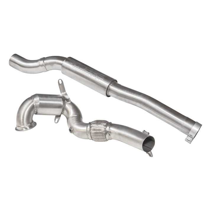 Audi TTS (Mk3) 2.0 TFSI Front Downpipe Sports Cat / De-Cat Performance Exhaust - Cobra Sport