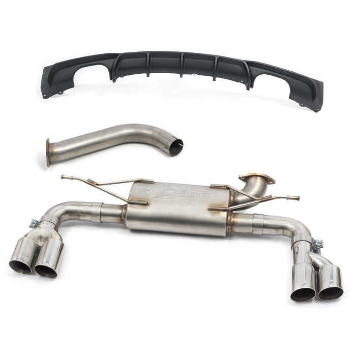 BMW 320i (F30 LCI/F31 LCI) (2015-19) Quad Exit M3 Style Performance Exhaust Conversion - Cobra Sport