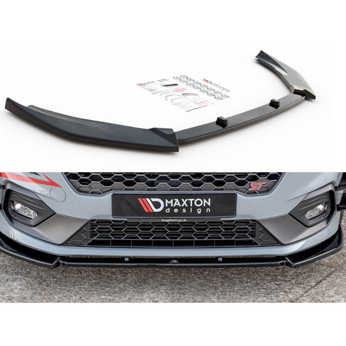 Ford Fiesta ST / ST Line MK8 Front Splitter V4 - Maxton Design