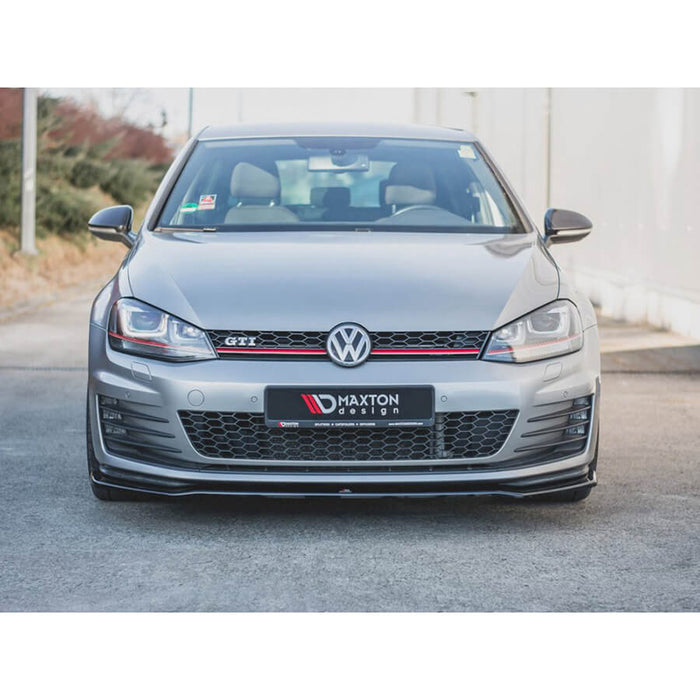 VW Golf GTI MK7 Front Splitter V2 (13-16) - Maxton Design