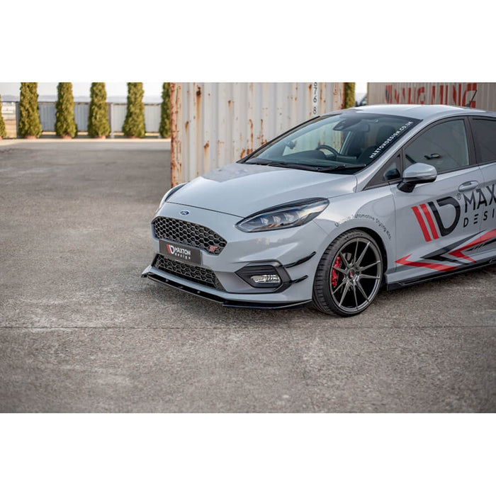 Ford Fiesta ST / ST Line MK8 Front Splitter V4 - Maxton Design