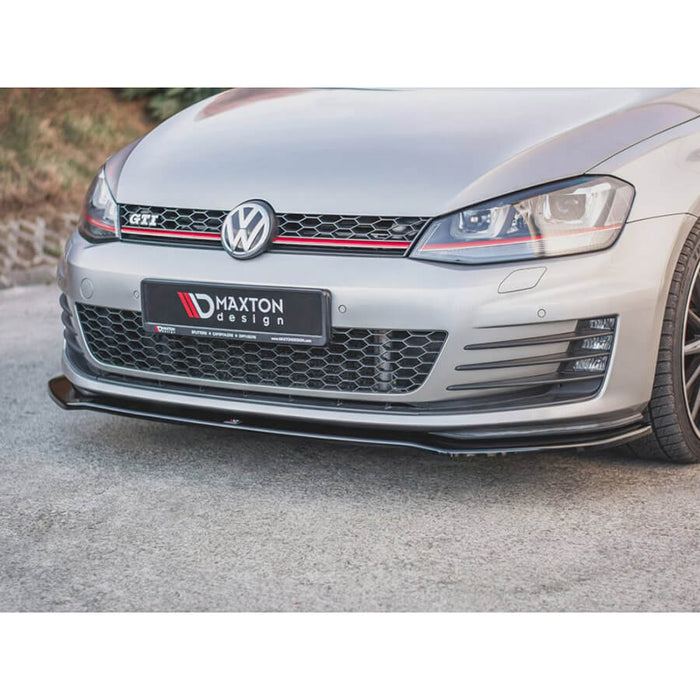 VW Golf GTI MK7 Front Splitter V2 (13-16) - Maxton Design