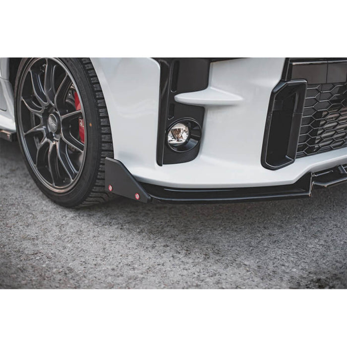 Toyota-Yaris-GR-Front-Splitter-V2-(+Flaps)-(Gloss Black)-Maxton-Design3