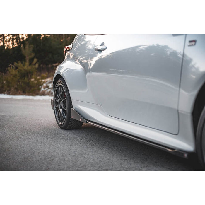 Toyota-Yaris-GR-Side-Skirt-Diffusers-(+Flaps)-(Gloss Black)-Maxton-Design3