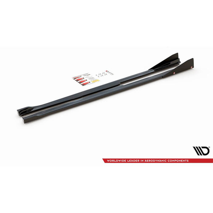 Toyota-Yaris-GR-Side-Skirt-Diffusers-(+Flaps)-(Gloss Black)-Maxton-Design4