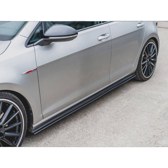 VW Golf GTI MK7 Racing Durable Side Skirt Splitters (13-16) - Maxton Design