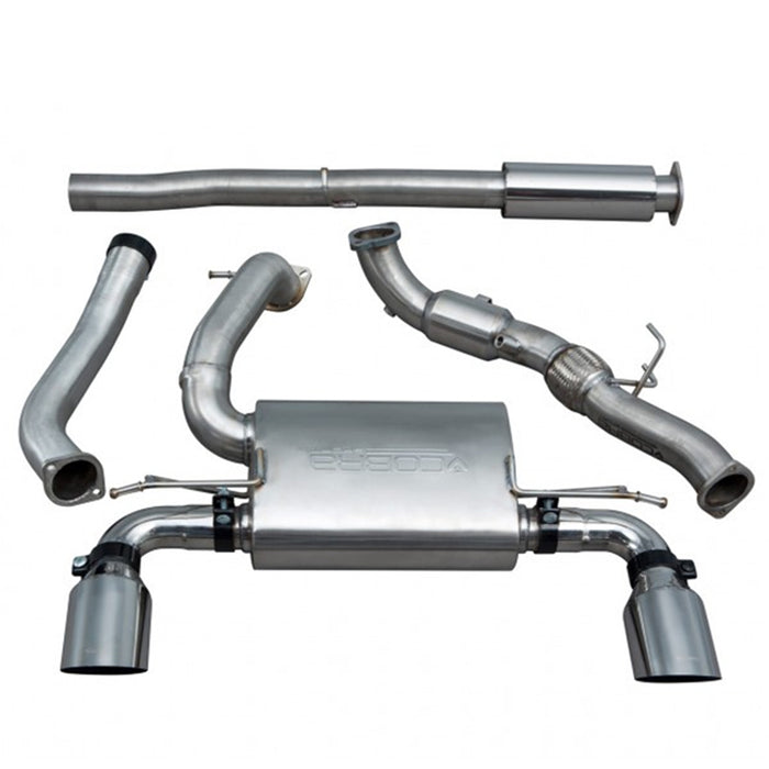 Cobra Sport Non Valved Resonated Turbo Back Sports Cat - Focus RS Mk3