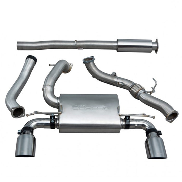 Cobra Sport Non Valved Turbo Back Resonated Decat - Focus RS Mk3
