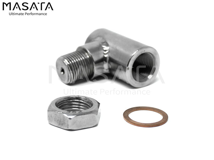 Masata BMW N55 Lambda Spacer Fooler O2 Oxygen Sensor Boss Stainless Steel (M2, M135i, M235i, 335i & 435i) - ML Performance UK