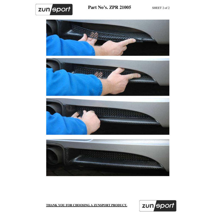 Porsche Cayman 987.1 - Rear Grille Set - Zunsport