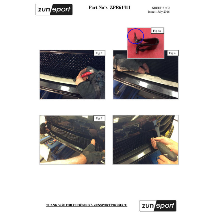 Porsche 991 Turbo Gen 1 - Full Grille Set (Without Parking Sensors) - Zunsport