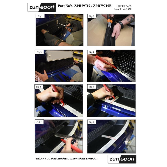 Porsche Carrera 992 (Sport Design Package) With Front Driving Camera - Front Grille Set - Zunsport