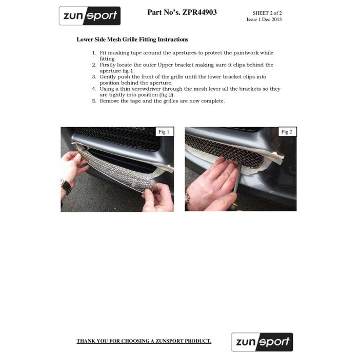 Porsche Cayenne - Front Grille Set - Zunsport