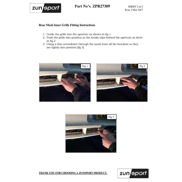 Porsche Cayman 987.2 - Full Grille Set - Zunsport