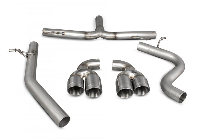 Audi TT MK2 2.0 TDI Quattro 2009 - 2014 Cat-Back Quad - Scorpion Exhausts