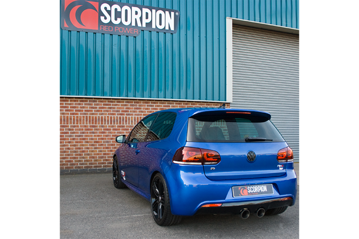 Volkswagen MK6 Golf R 2009 - 2013 Cat-Back - Scorpion Exhausts
