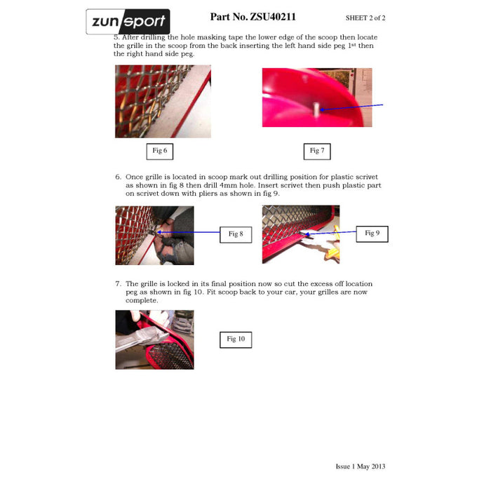 Subaru Impreza Sti - Full Grille Set - Zunsport