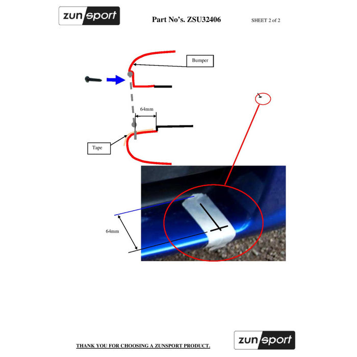 Subaru Impreza Hawkeye - Front Grille Set With Full Lower Grille - Zunsport