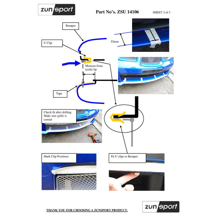 Subaru Impreza Hawkeye - Lower Grille - Zunsport
