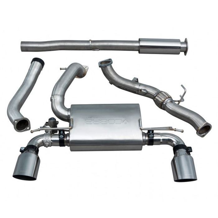 Cobra Sport Resonated Turbo Back Valved De-Cat - Focus RS Mk3