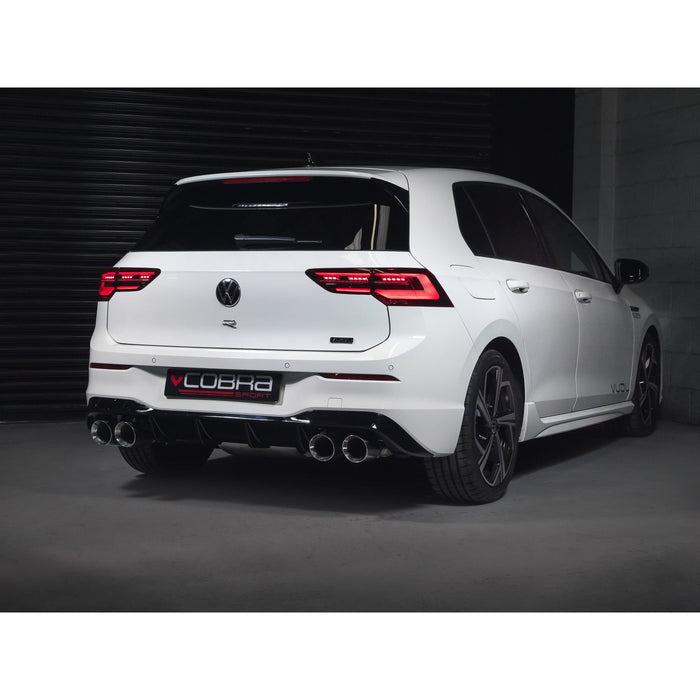 VW Golf R (Mk8) 2.0 TSI (21>) Valved Turbo Back Performance Exhaust - Cobra Sport